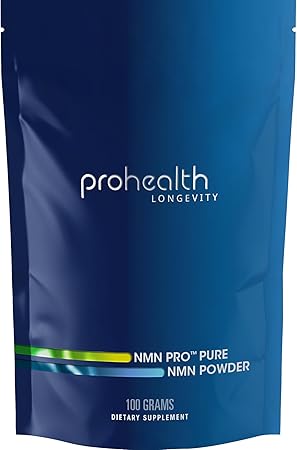 ProHealth NMN Pro Powder (100 Grams) Clinically Studied Uthever® NMN. NAD+ Precursor for Cellular Energy, Mitochondrial Support & Healthy Aging. USA Manufactured, Triple Lab-Tested