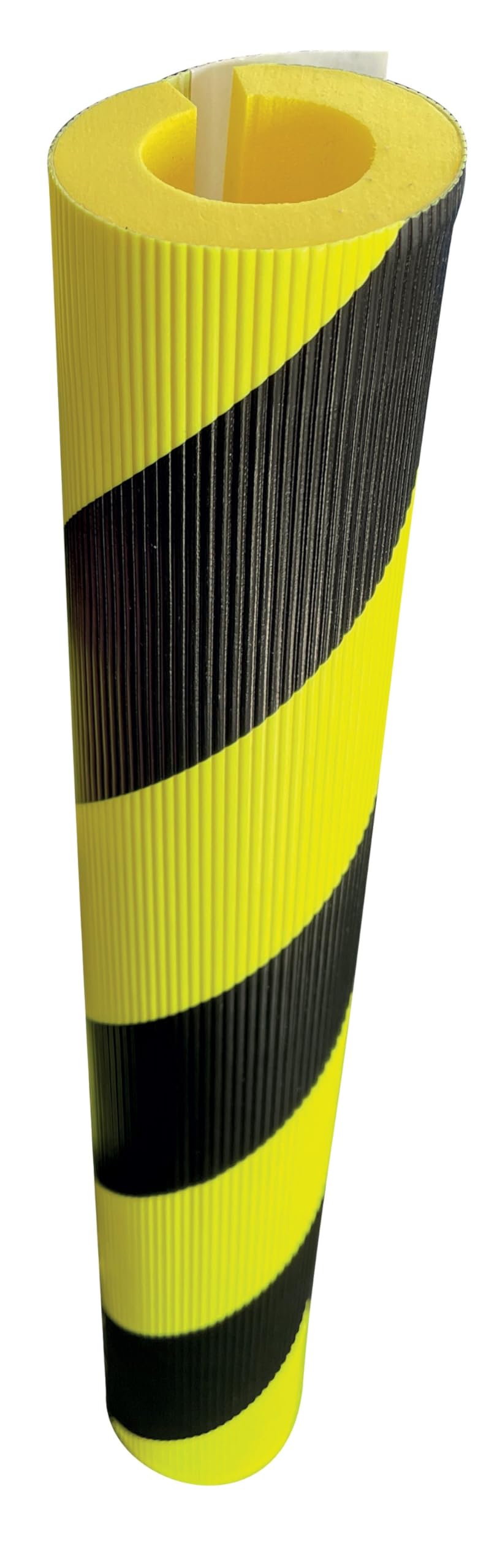 Protection de tubes et tuaux en mousse 60mm - noir/jaune