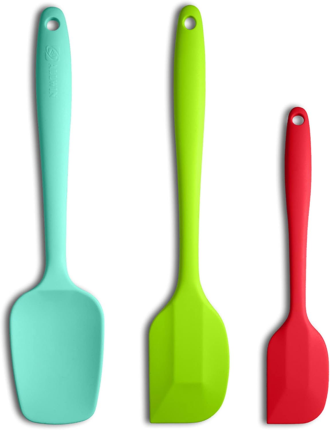 Silicone Spatula 3piece Set, Ergonomic Handle High Heat