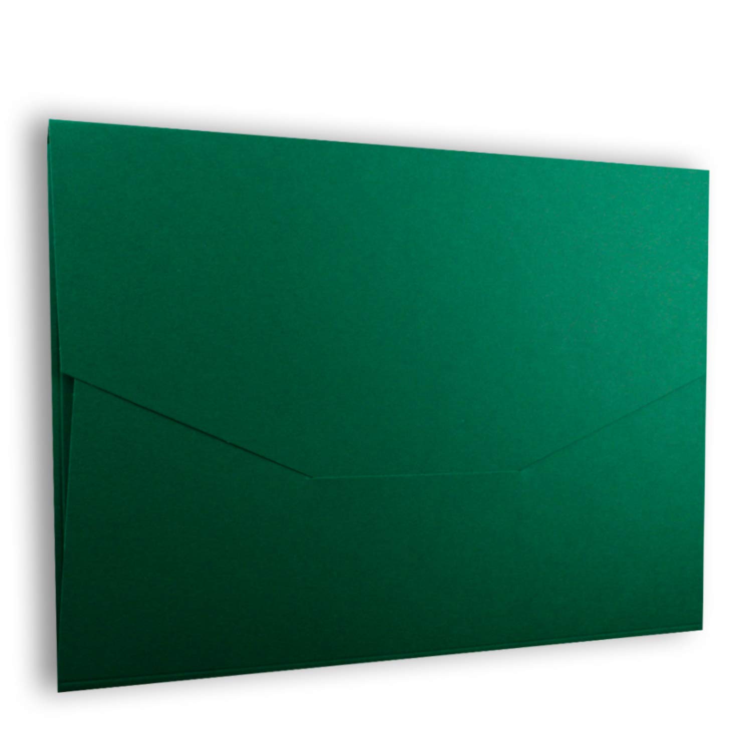 30x stabile Papier Mappe für DIN A4 und DIN C4 in Dunkelgrün - 22 x 30,5 cm - 240 g/m² - als Präsentationsmappen, Bewerbungsmappen, Projektmappen geeignet