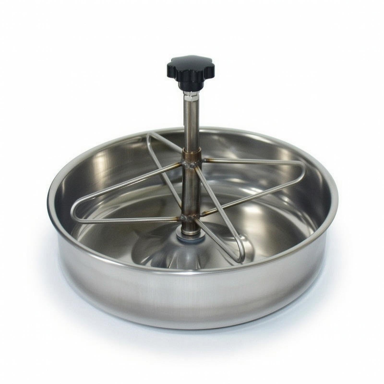 CALANDIS Piglet Feeding Trough Round Pig Feeder with Compartments Shallow Piglet Feeder for Piglets, Farrowing Crates, Nursery Pens 25CM Stainless Steel-picture-33