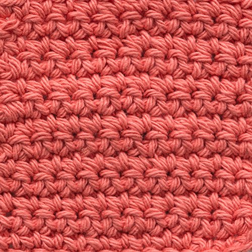 Image of Lily Sugar 'N Cream The Original Solid Yarn, 2.5oz, Medium 4 Gauge, 100% Cotton - Tangerine - Machine Wash & Dry