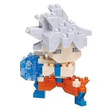 nanoblock - Dragon Ball Super - Ultra Instinct Son Goku, Character Collection Series Building Kit