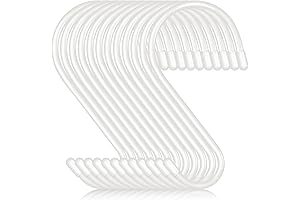 12 Pack 6 Inch White S Hooks for Hanging Plants, Large Heavy...