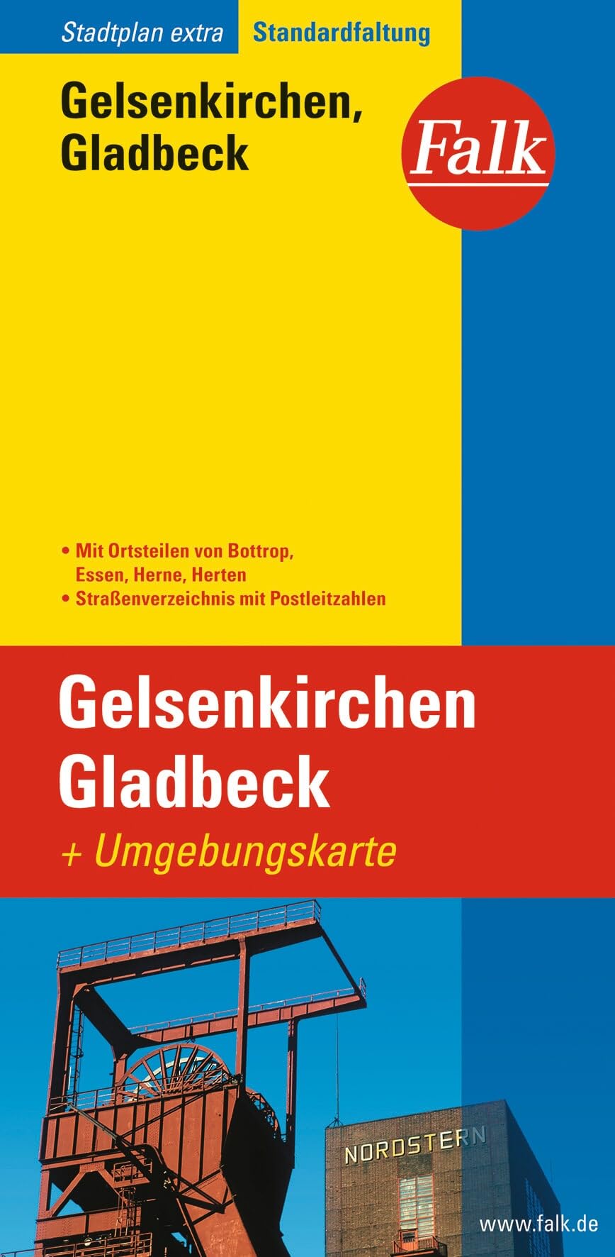 Falk Stadtplan Extra Standardfaltung Gelsenkirchen