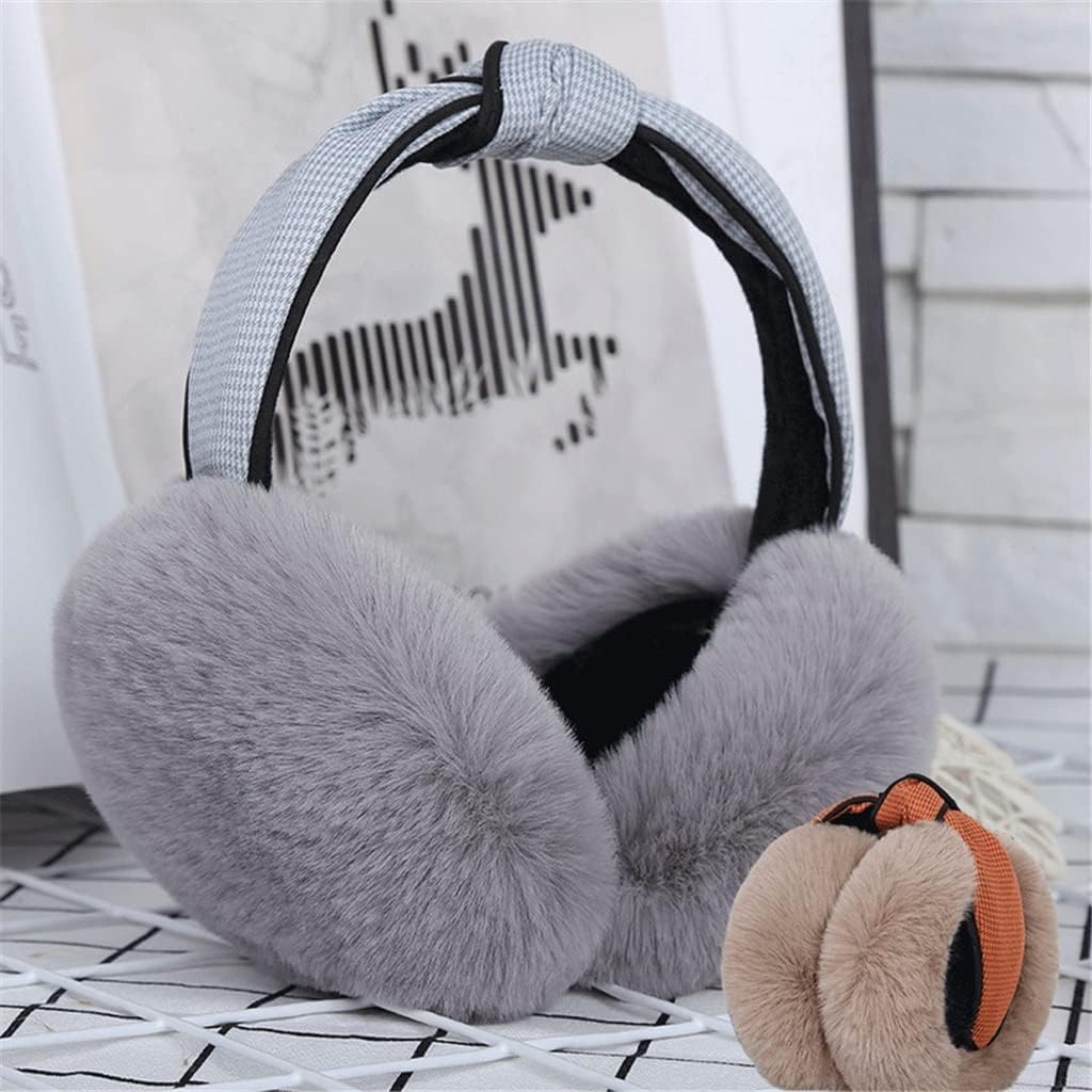 Nowy Verdikking Oorbeschermers Winter Warm Oorkleppen Meisje Pluizige Vouw Leuke Warmer Hoofdtelefoon Oorwarmers Zachte Kasjmier Nauszniki