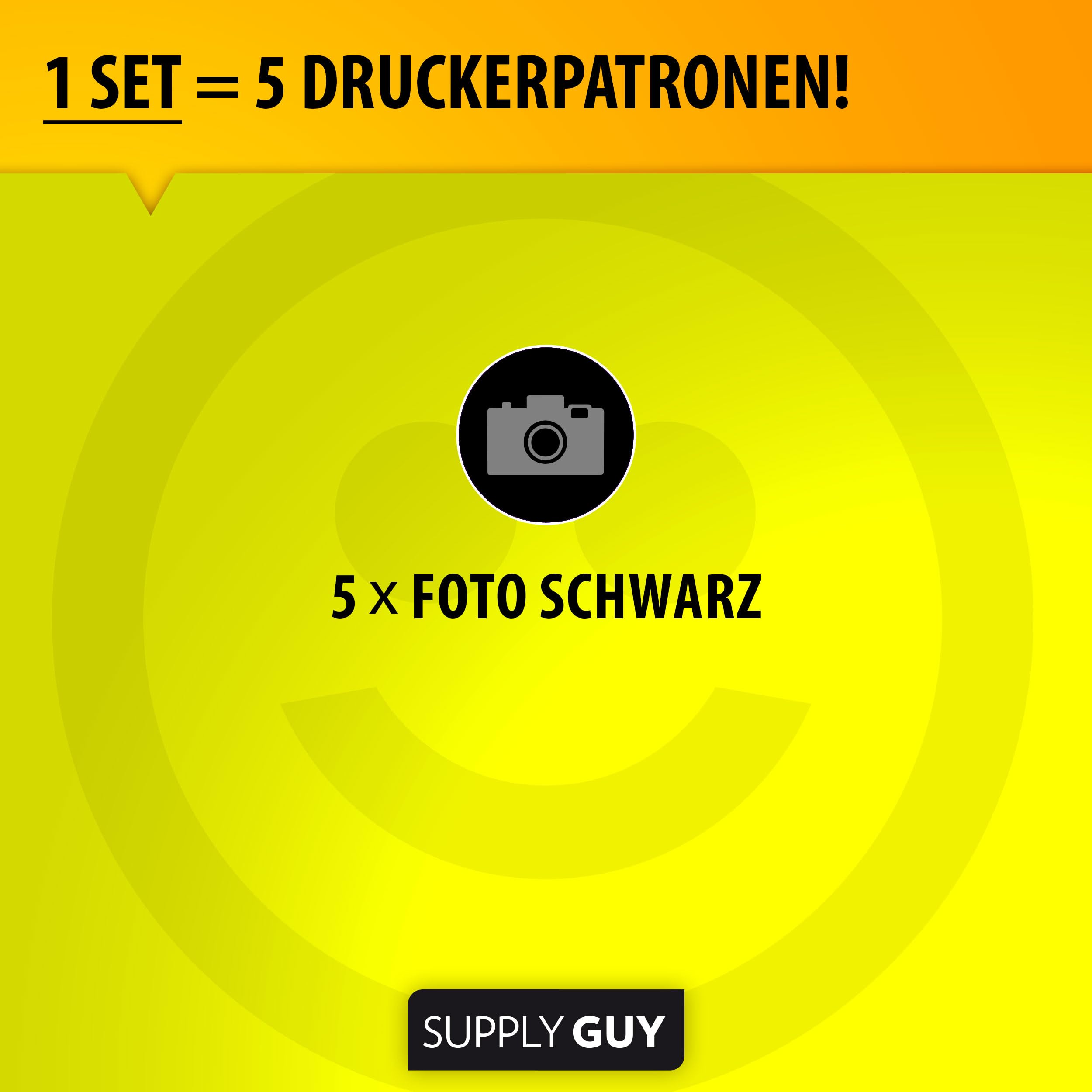 Supply Guy 5x Tintenpatronen Cyan Kompatibel Mit Canon CLI-521 Für Pixma IP/MP/MX Drucker (z.B. IP4700, MP560, MX870)