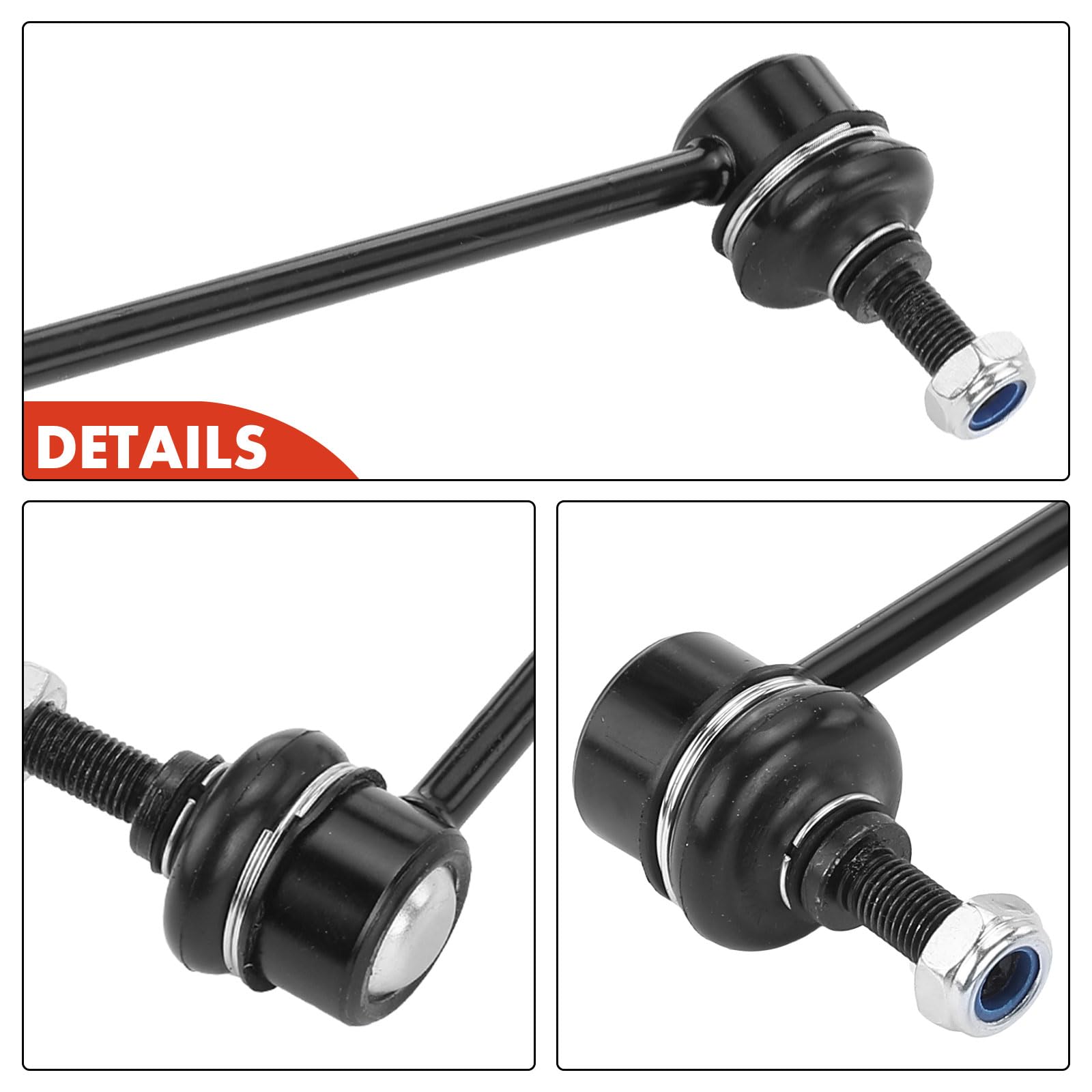 Frankberg 2x Koppelstange Vorne Links Rechts Kompatibel mit i10 PA 1.0L-1.2L 2007-2013 i10 BA IA 1.2L 1.0L 2013-2017 Picanto SA 1.1L 1.0L 2004-2011 Replace# 5484007000