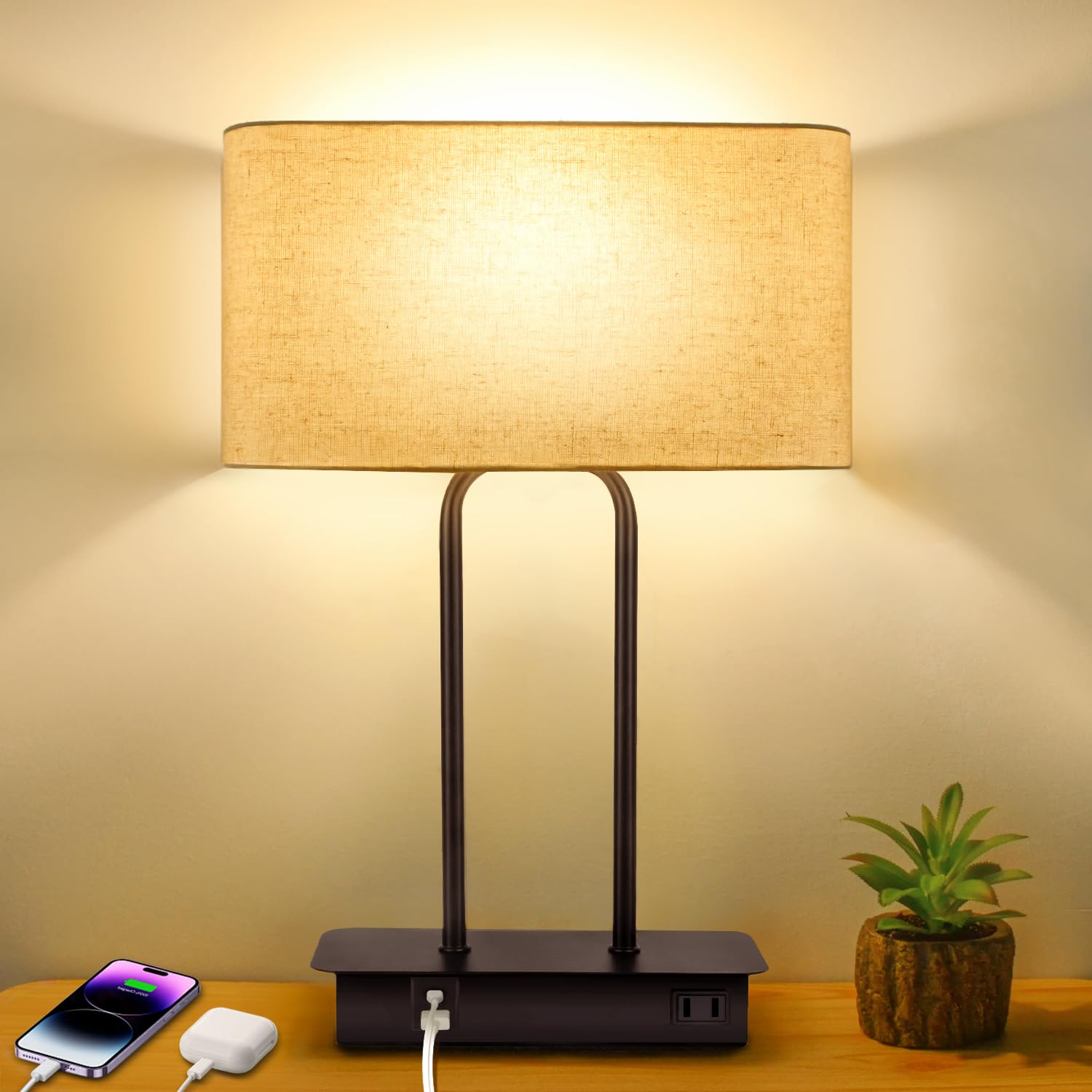 Photo 1 of BesLowe 16'' Table Lamp with LED Bulb