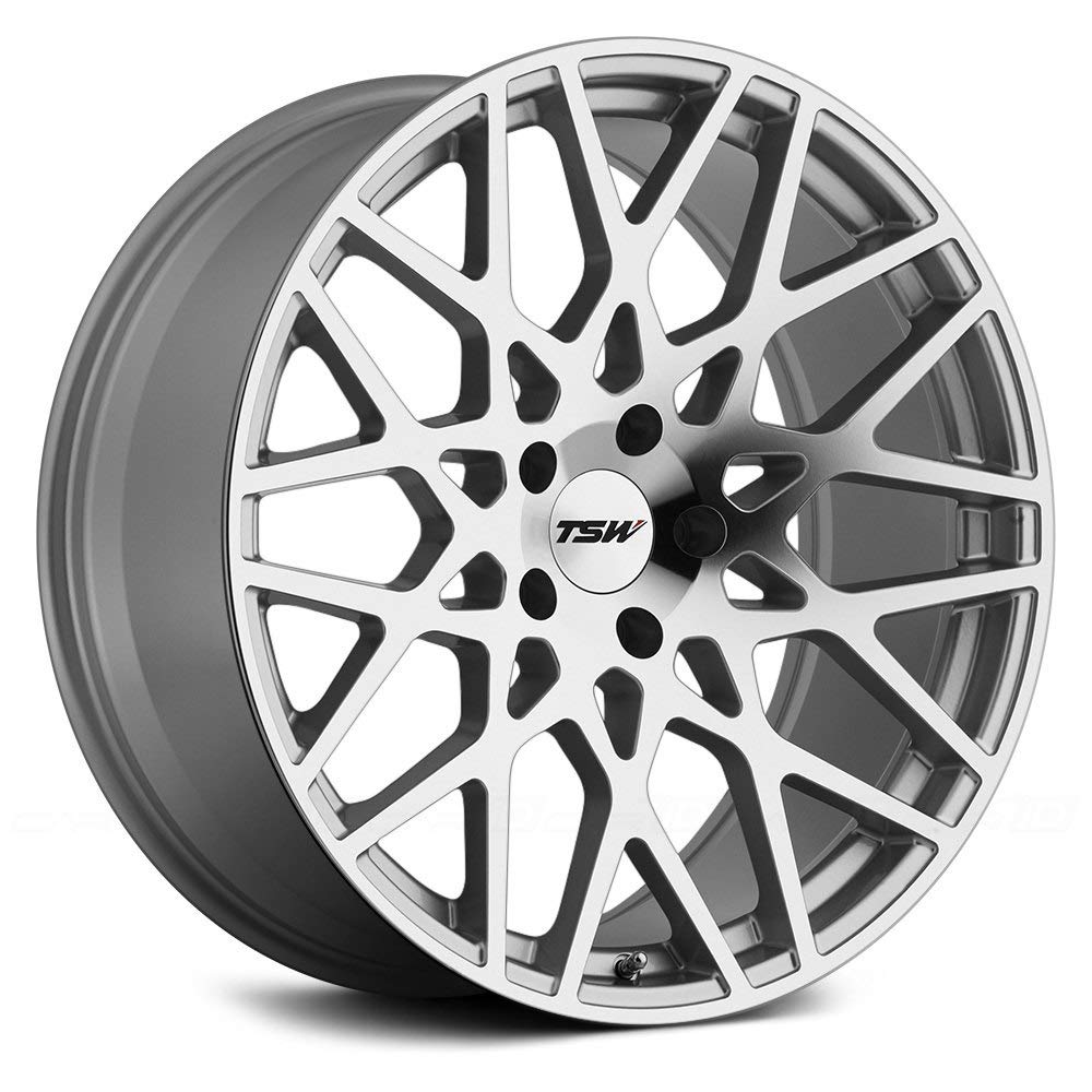 TSW VALE Silver Wheel with Painted Finish (20 x 8.5 inches /5 x 120 mm, 35 mm Offset)
