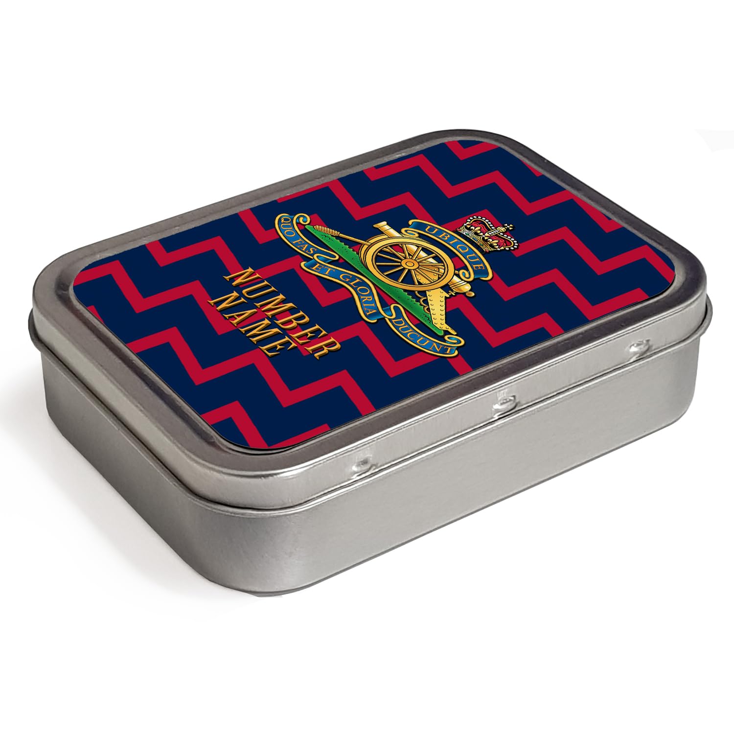 Personalised Veteran Tobacco Tin 2oz Pill Box Military Dad Army Remembrance  Office Badge Grandad Dad Gift (Royal Artillery TR87) : Amazon.co.uk: Home &  Kitchen