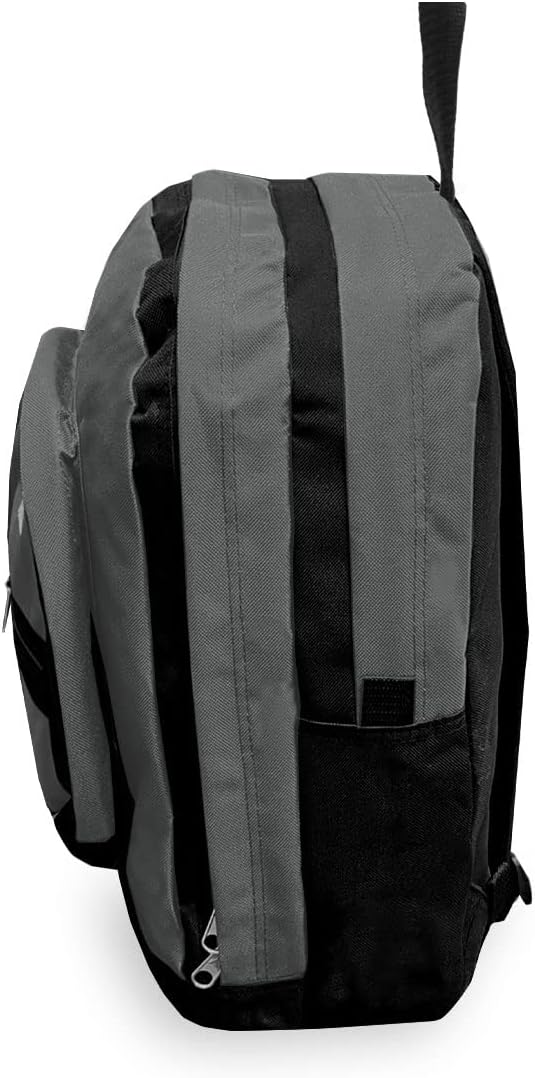 Everest 5045 Double Main Compartment Backpack, Dark Gray, One Size