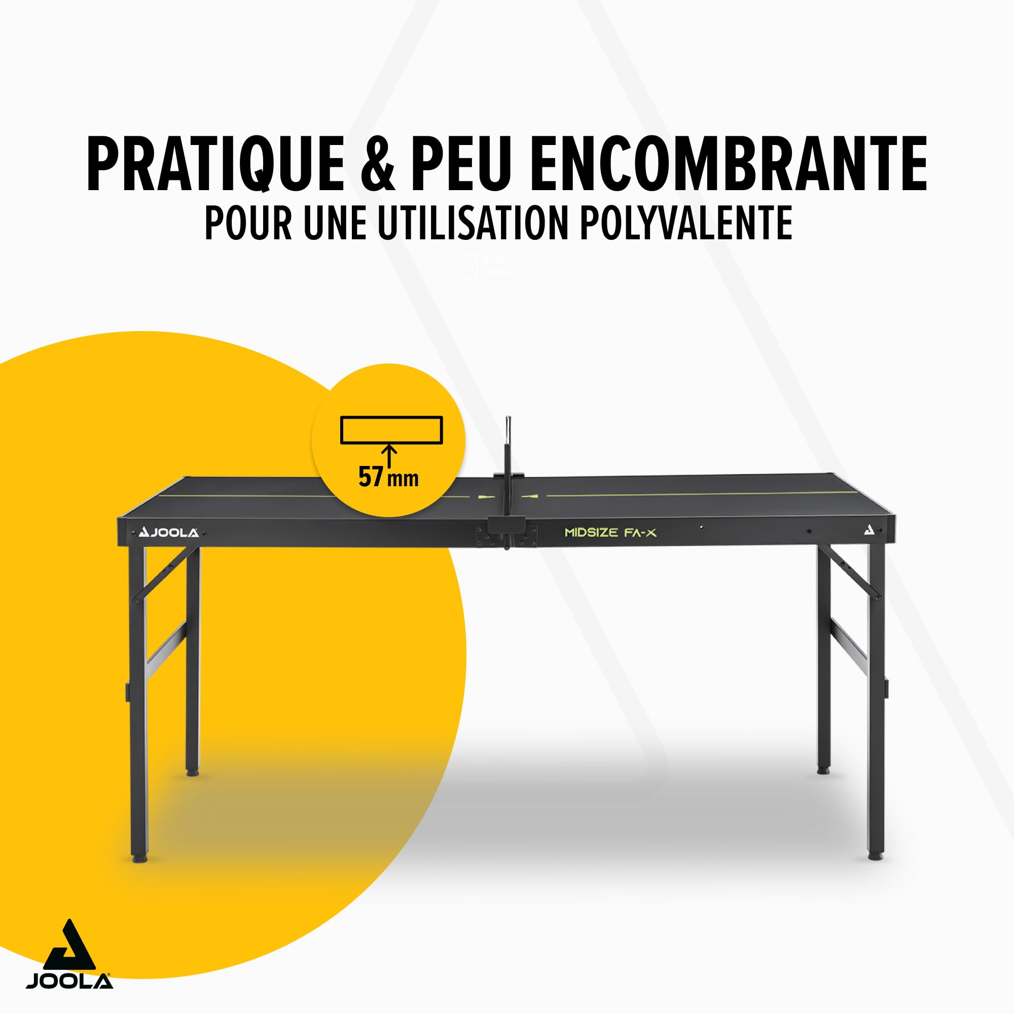 JOOLA Table de ping-Pong FA-X Taille Moyenne Design Valise compacte