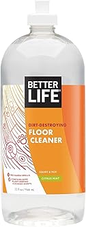 Floor Cleaner - Liquid Multipurpose Cleaner for Wood, Tile, Laminate, Vinyl, Bamboo - Hardwood Floor Cleaner for Mopping - Citrus Mint 32oz