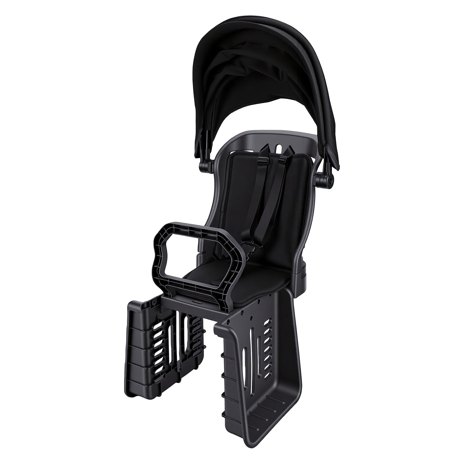 CHICIRIS Seggiolino Posteriore per Bici con Parasole, Imbracatura a 3 | Schienale Ventilato, Cuscino in Spugna Ad Alta Resilienza, Supporto per Bici Standard, Manubrio Antiscivolo