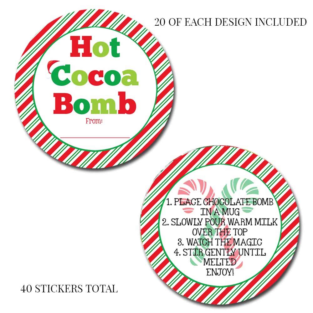 Candy cane bath salts labels