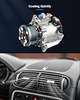 Vista 138 de ECCPP Compresor de CA 1997-2003 apto para Mitsubishi Montero Sport 3.0L 1999-2004 para Mitsubishi Montero Sport 3.5L Compresor de aire acondicionado