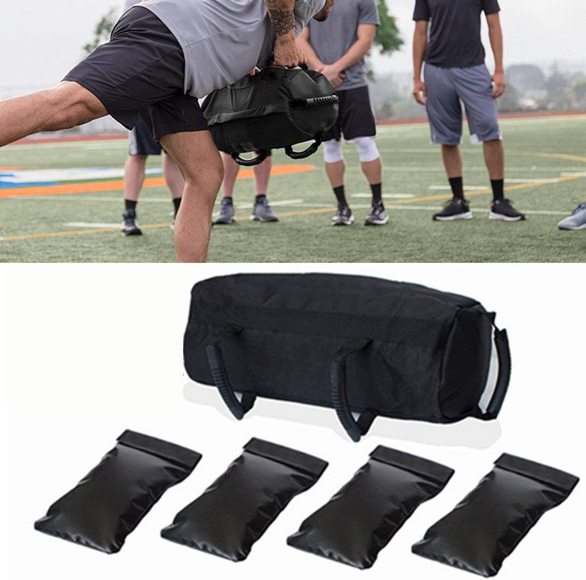 WnewTools Exercise Sandbags Heavy Duty Sand-Bag Strength Training Fitness Sand Bags Max Load 15kg