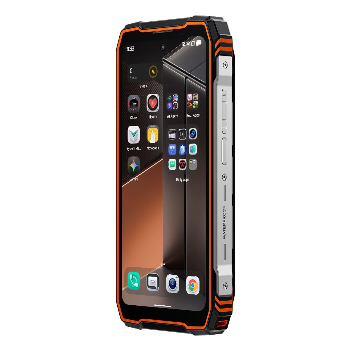 Blackview XPLORE 1 Pro | 6,78" 120Hz | 36GB RAM + 256GB (2TB) | Naranja | Smartphone Rugged 5G | Android 15 | 64MP + 50MP + FLIR Termocamera | 20000mAh 55W | IP68 IP69K | NFC | Garantía de 2 años