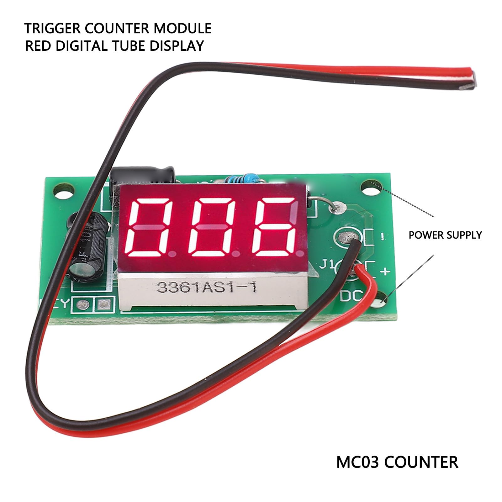 Digital Counter Module, Excellent PCB Memory Accumulator Count Meter Module, Convenient Use for Industrial Automation (16-26V)