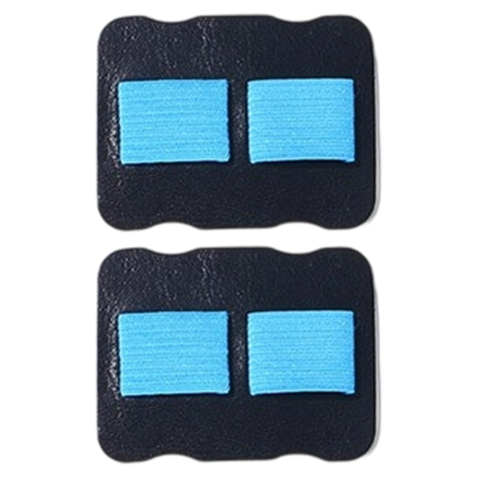 Hsioluted Light Blue 2Pcs Leather Pen Organiser Adhesive Pen Organiser Elastic Band Slots For Notebook Accessories Double Slots