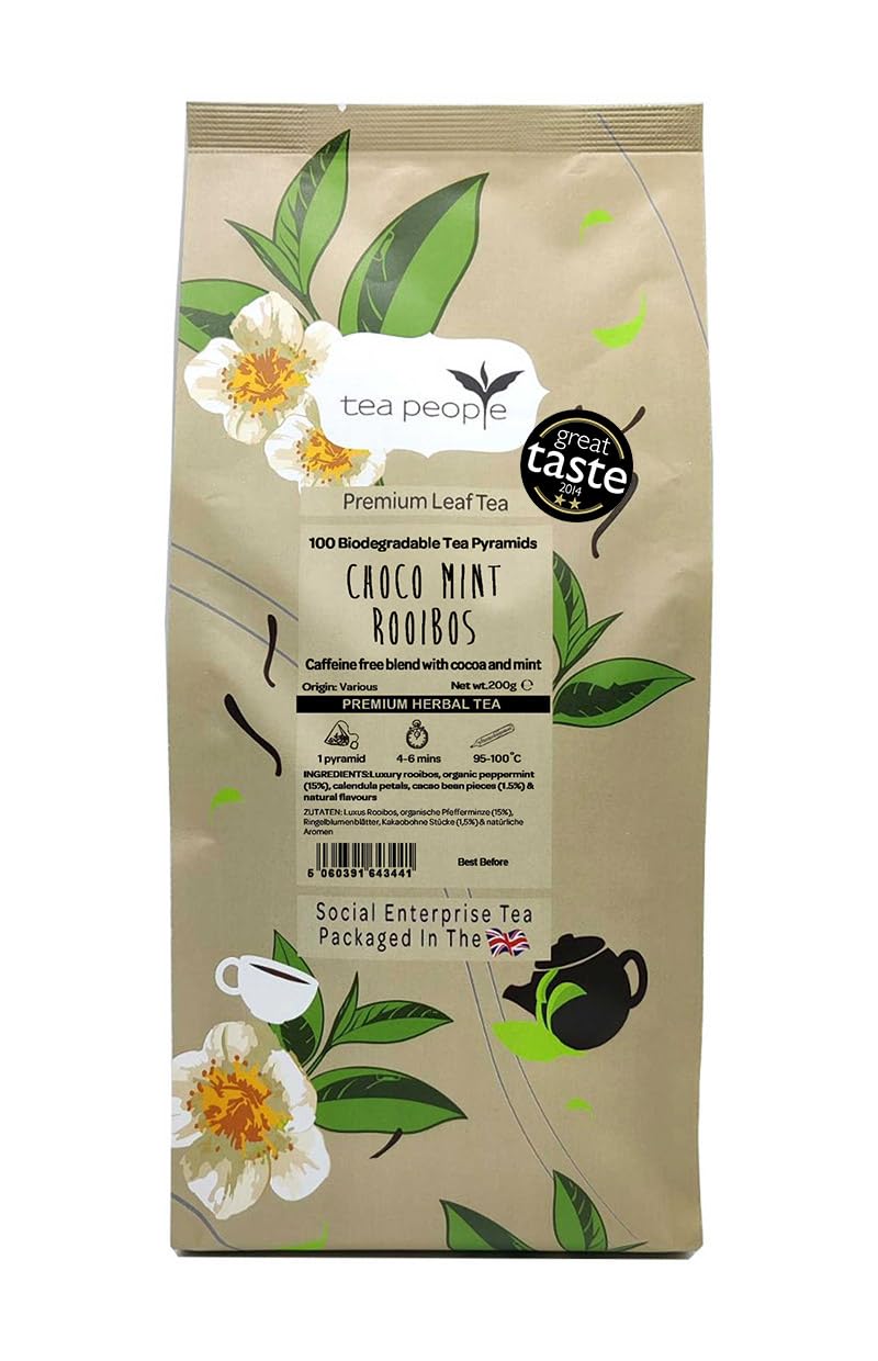 Tea People Choco Mint Rooibos, 100 Tea Pyramids
