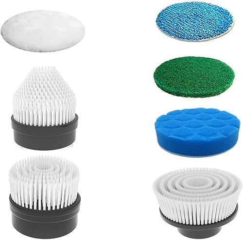 MGLSDeet Cepillo de limpieza eléctrico giratorio 7 piezas de repuesto para cepillo de limpieza MGLSDeet ANS805051 SXT168 cepillo de limpieza