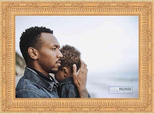 Miniatura 5 de Poster Palooza 38x26 Ornate Gold Complete Wood Picture Frame with UV Acrylic, Foam Board Backing, & Hardware
