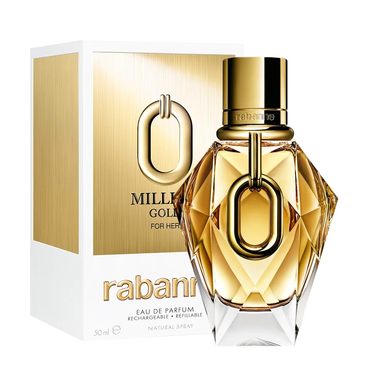 香水(女性用) MILLION GOLDE FOR HER RABANNE 50ML Paco Rabanne Million Gold For Her Eau de Parfum 50ml : Amazon.co