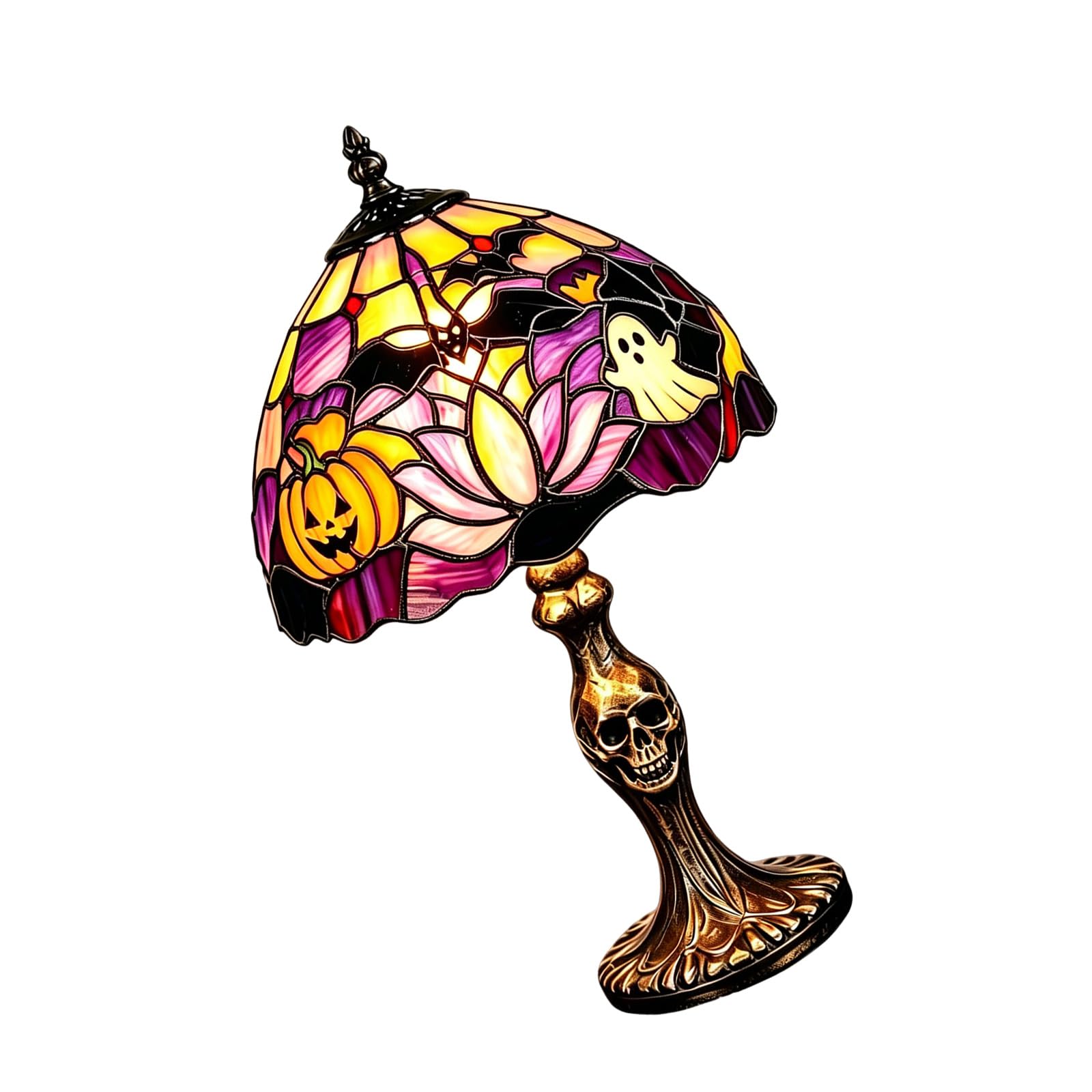 Halloween Decor Lamp with Warm LED Glow, Tabletop Accent Light for Bedroom Shelves and Seasonal Displays Halloween Decor Lamp Gothic Table Light Led Warm Glow Bedside Shelf Seasonal Tabletop Room