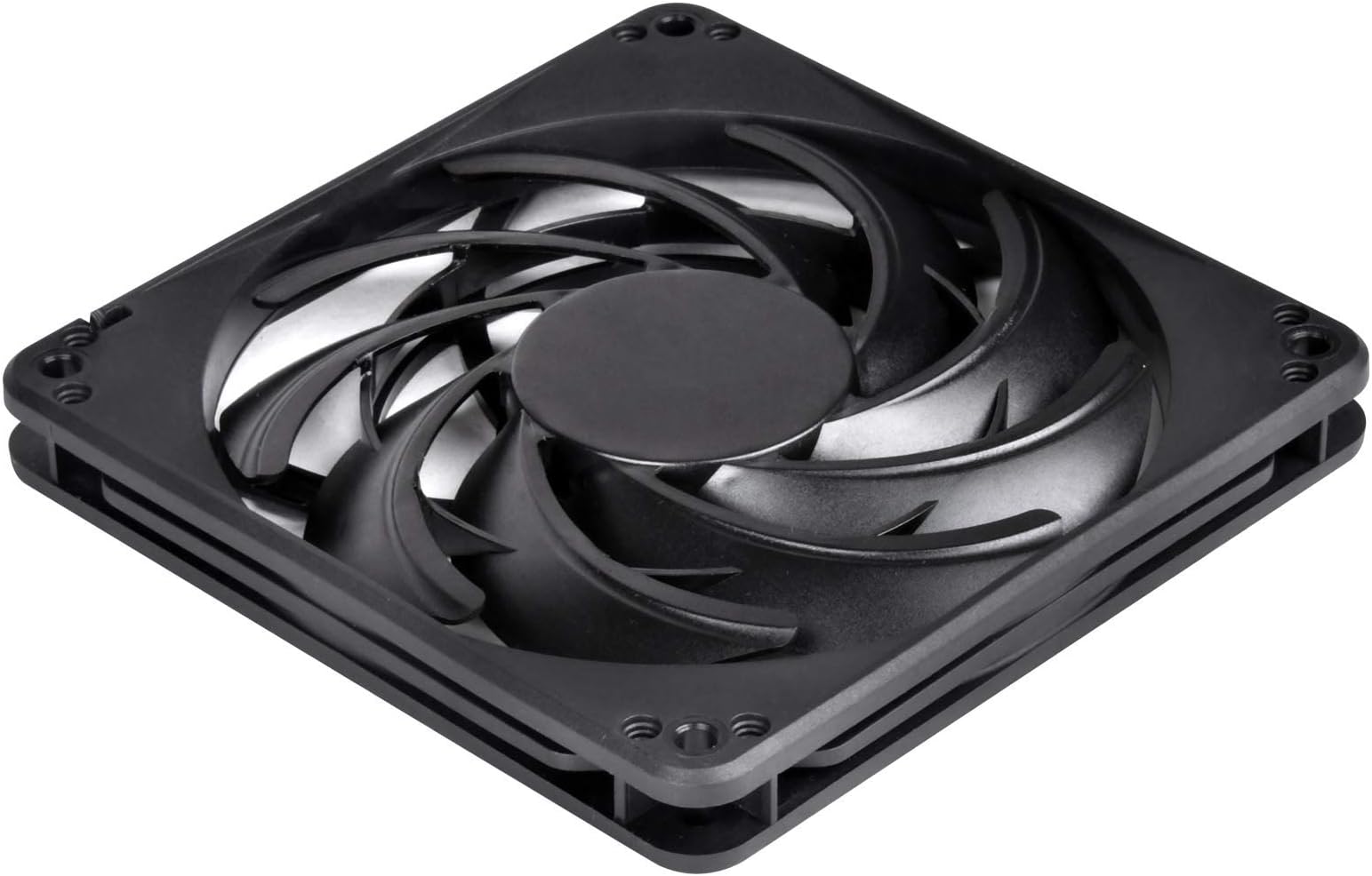 SilverStone Technology SST-FN124 120mm Fan with Slim 15mm Design with 3-Pins in Black FN124