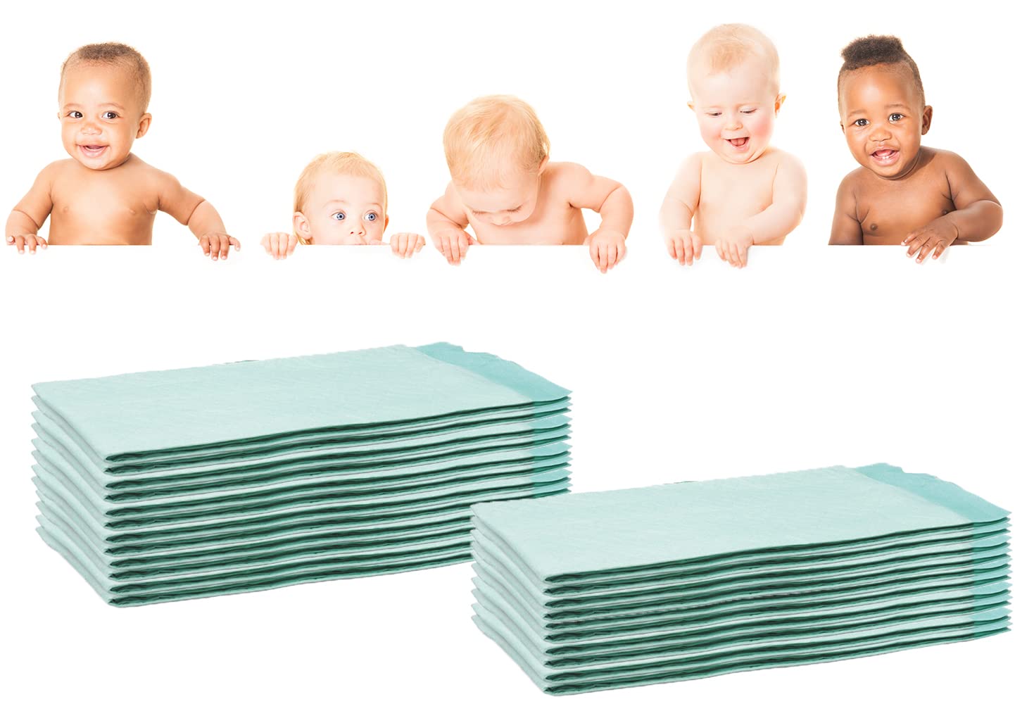 400 Wickel Baby Einmalunterlage 60x90 Wickelauflage saugstark Einwegunterlage Wickelunterlage Wickelunterlagen