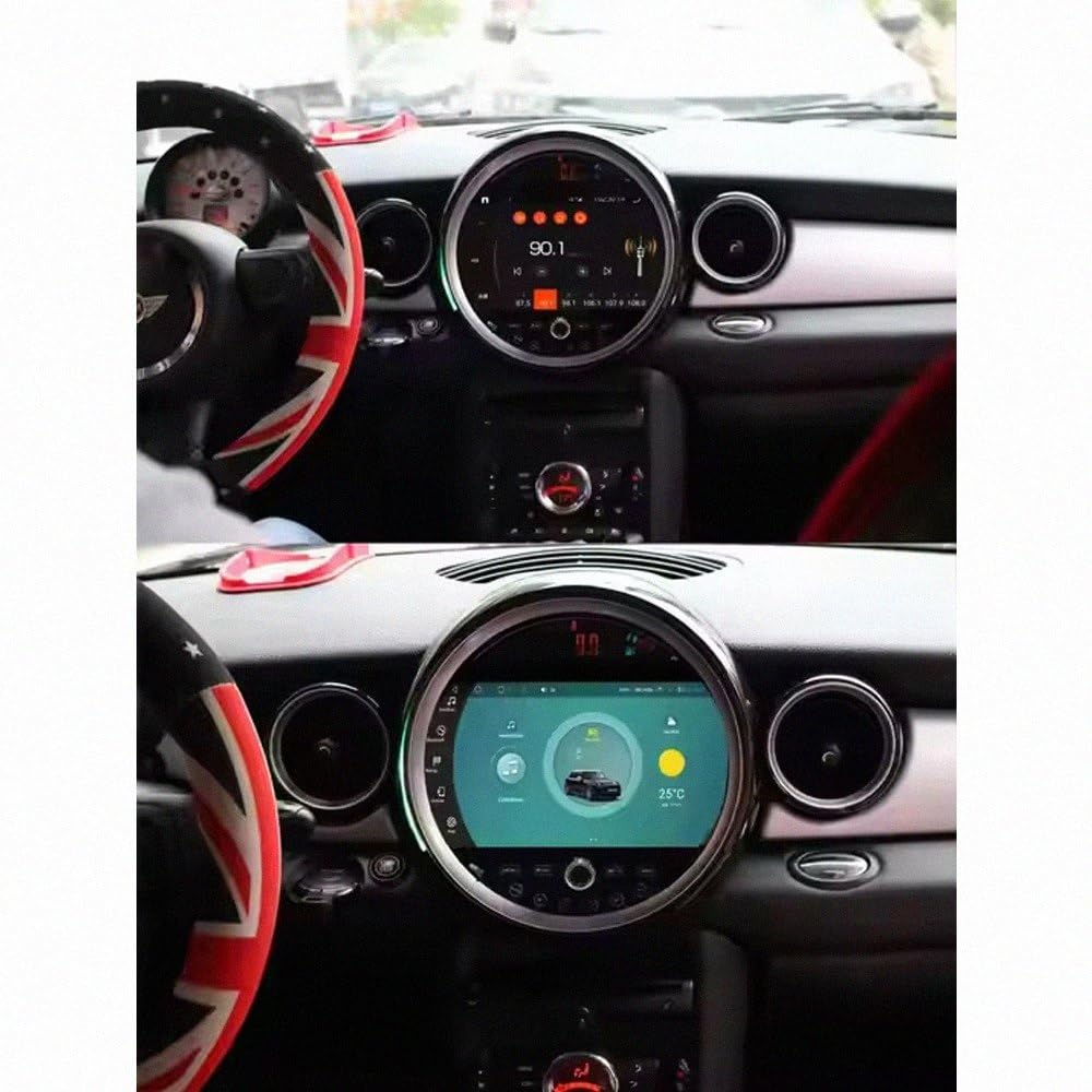 Bezprzewodowy System Audio Dla Apple Carplay dla BMW Mini Cooper R56 R60 R51 2006-2015 Aktualizacje Ota, Tryby Portretowy I Poziomy, Kamera Cofania, Bluetooth, 4 Rdzeń 1G+32G