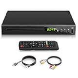 HD Blu Ray Player, Blue Ray/DVD/CD Player for TV, Play Region A/1 Blu-ray Disc and All Region DVD Discs, Blu-ray DVD Player with HDMI/AV/Coaxial Output, USB Input, Built-in PAL NTSC (Zone 1 Blu-ray)