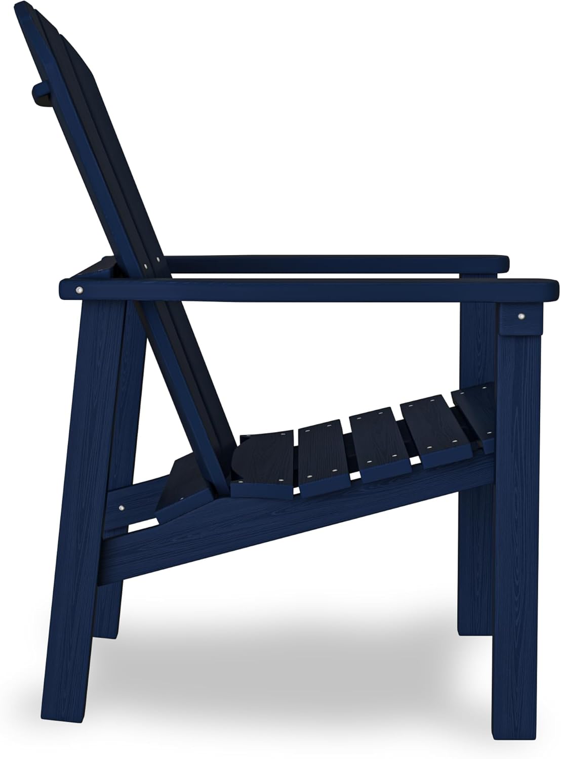 nevilywood Compact Stackable Adirondack Chairs, 26.3" Wide HDPE Outdoor Patio Chairs - Durable, Space-Saving Design for Porch, Lawn or Garden, Navy