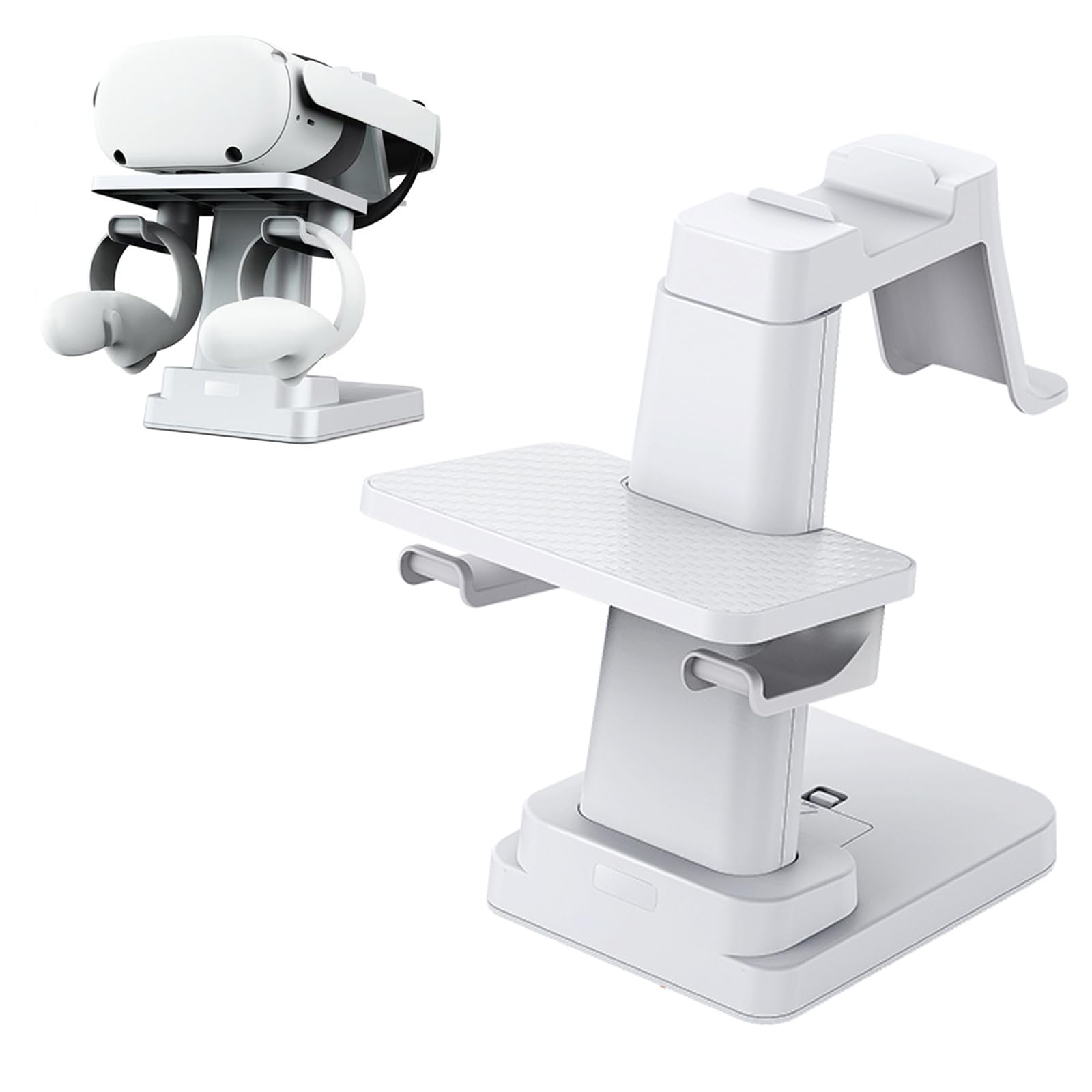 VR Stand Accessories, Headset Stand for Apple Vision pro,VR Stand Holder Compatible with Oculus Quest 2/Pico 4/Vision Pro/Oculus Quest 2/HTC Vive/Valve Index (White)