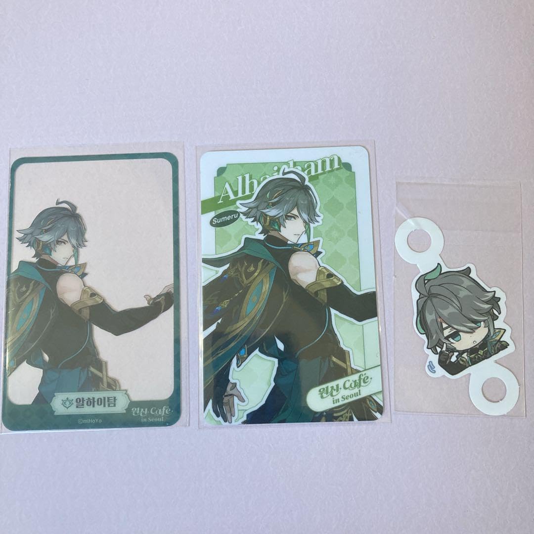 Amazon.co.jp: 原神 韓国 アルハイゼン カード ウェルカム フォト