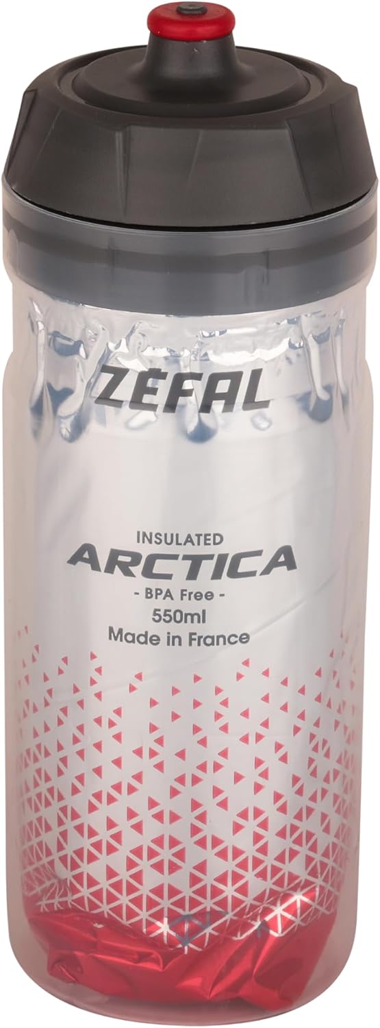 Zefal Unisex's Arctica 55 Insulated Water Bottle, Red, 550ml