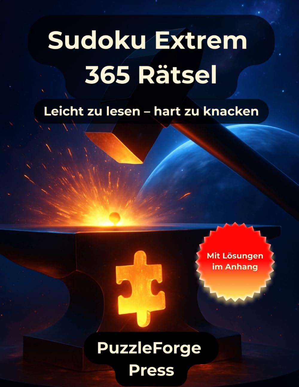 Sudoku Extrem – 365 Rätsel: Sudoku Extrem für Erwachsene & Profis – 365 sehr schwere Rätsel – Großformat 8,5x11 – 2 pro Seite – Lösungen im Buch – ... schwierige Rätsel für maximale Denkhärte)