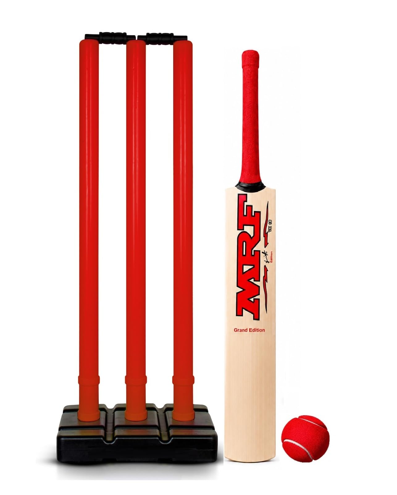 Cricket kit Set for Popular Willow Cricket Wooden-.Bat with PVC Wicket Set & 1 Tennis Ball for Kids, Boys, Girls, Men, Wood (Size 4 for 09-12 Years Kids) | Complete 3-Piece Set, Wooden Bat, Plastic Wickets & Base, Soft Tennis Ball, Indoor & Outdoor Play-image-39