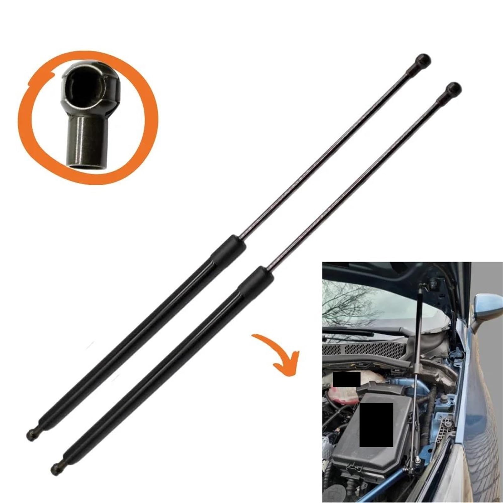 Motorkap Gasveren Voor Opel Voor Astra K (B16) 2015-2022 Motorkap Motorkap Gasveren Lift Ondersteuning Staaf Shock Demper Prop Lente Motorkapsteune (Kleur : Blauw