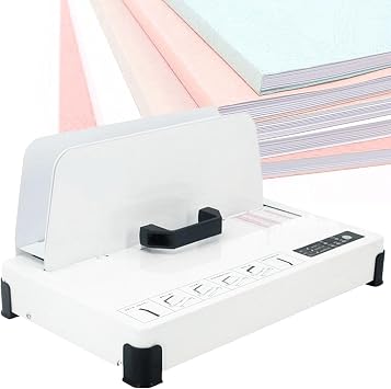 Electric Hot Melt Binding Machine, Documents Thermal Binding Machine PTC Ceramic Heating Binds Up to 50mm Thickness 3 Gears Heating Settings