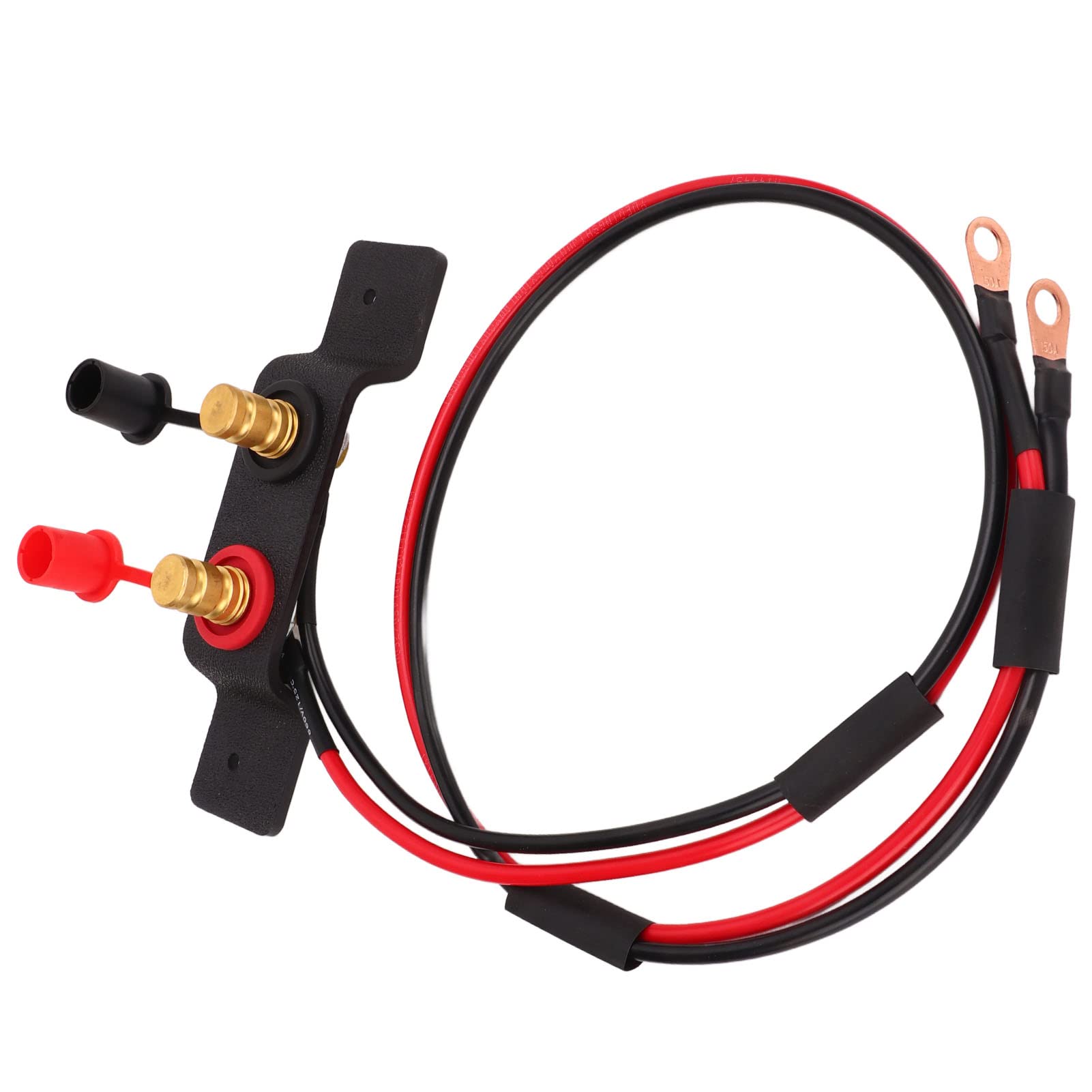 Jiawu Zestaw do Przenoszenia Zacisków Akumulatora, Kabel Miedziany o Długości 1,2 M i średnicy 4 Mm do łatwego Rozruchu ze skoku. Słupek Rozruchowy Akumulatora, Zestaw Zworek ładowania ze Zdejmowanymi