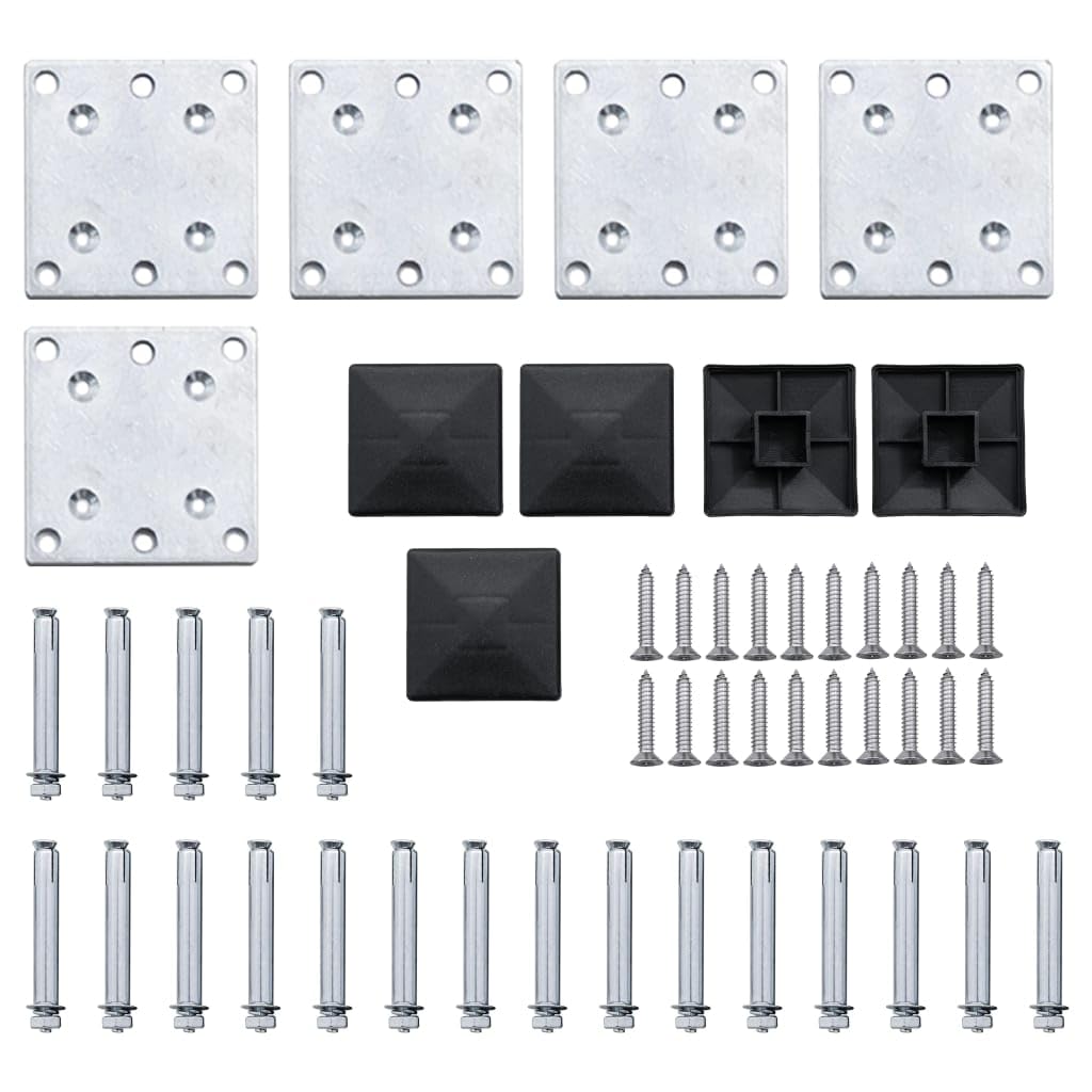 vidaXL Zaunelement Set WPC 699x146 cm Braun
