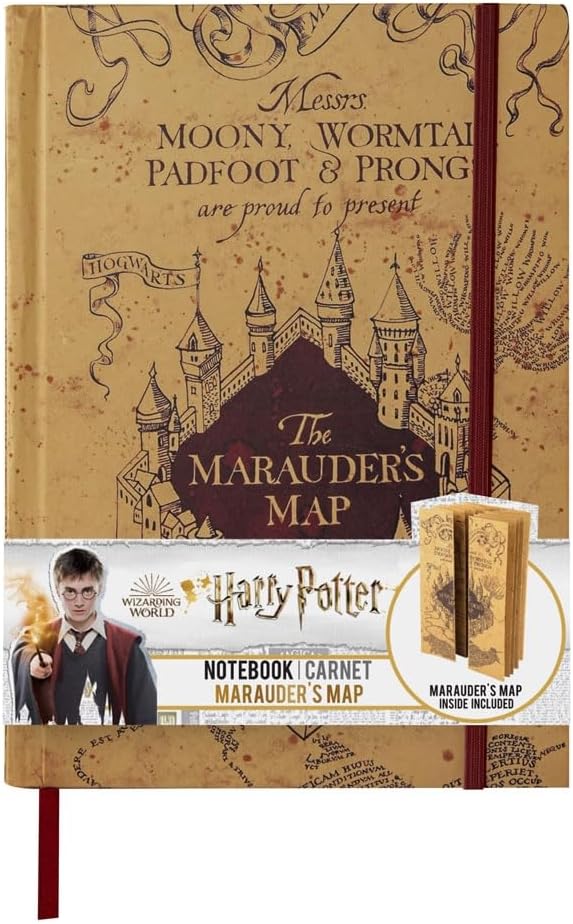 Cinereplicas Harry Potter - Notebook with foldable Marauder's map - Official License