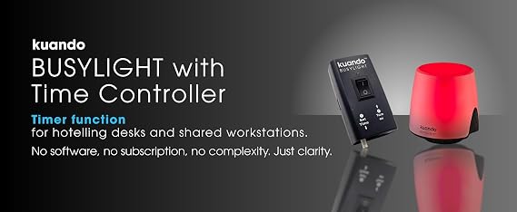 Kuando(R Busylight with Time Controller - Timer Function for hoteling desks and Shared Work Spaces