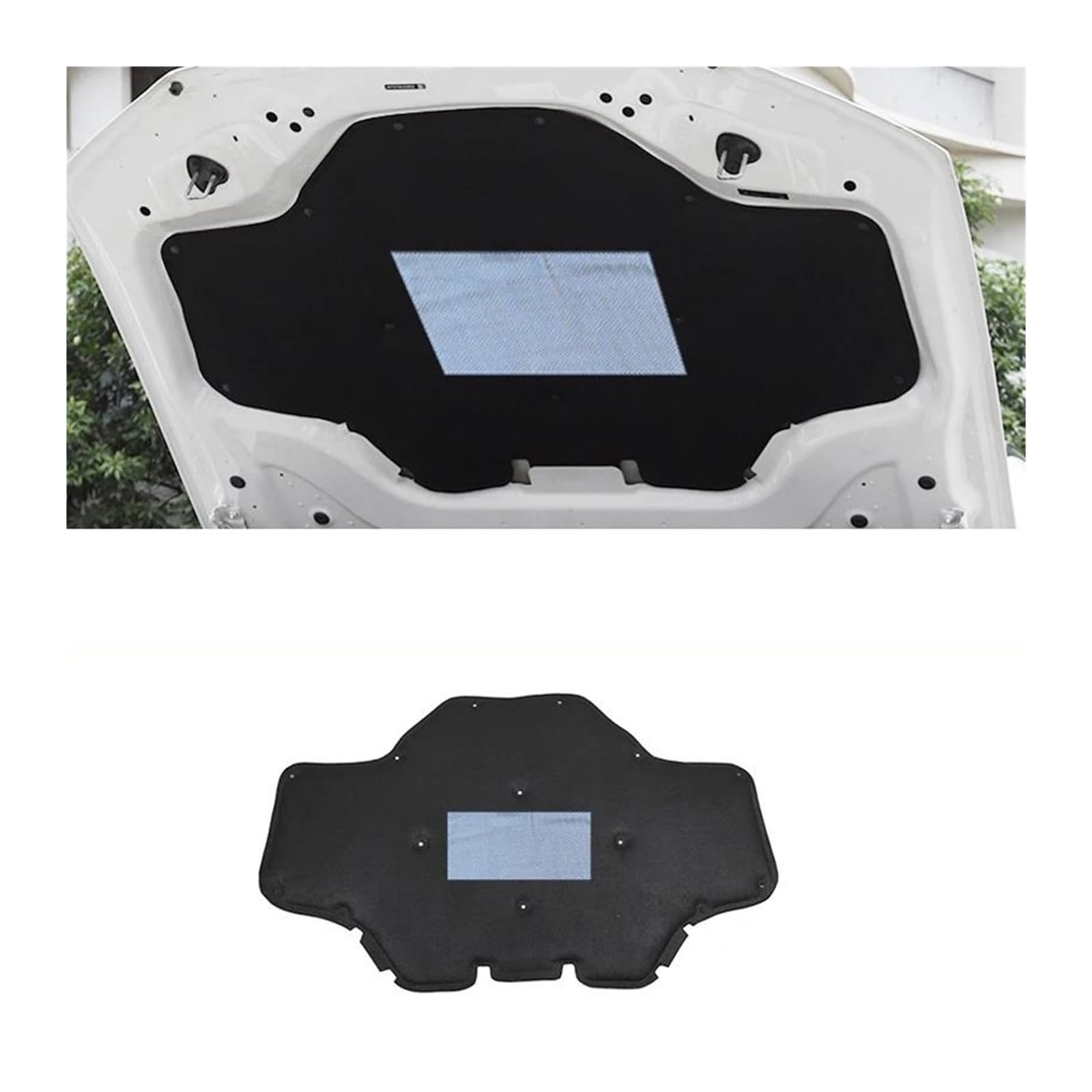 Almohadilla Aislante Térmica Para Motor Para X3 G01 X4 G02 2018-2022 Aislamiento Acústico Del Capó Coche Espuma Absorción Acústica Resistente Al Calor(Black a)