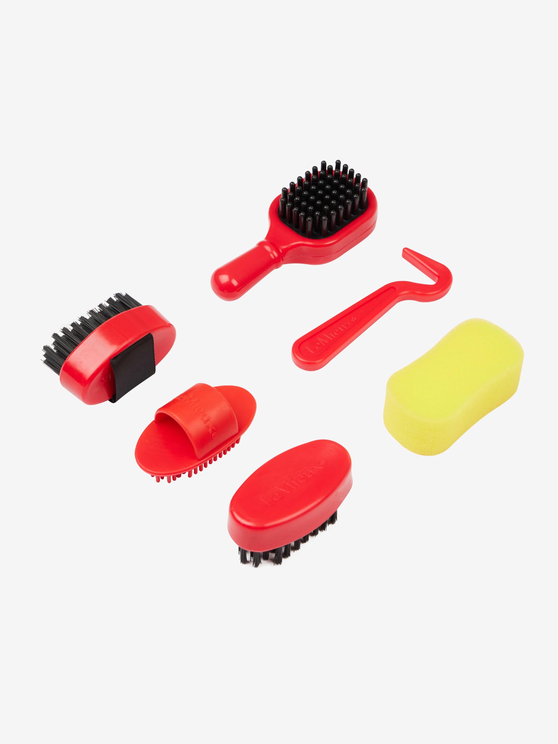 LeMieux Toy Pony Grooming Kit Ember – include spazzole, pettine per curry, spugna, groviglio e zoccoli – Conservare in mini borsa con coulisse – adatto per bambini dai 3 anni in su
