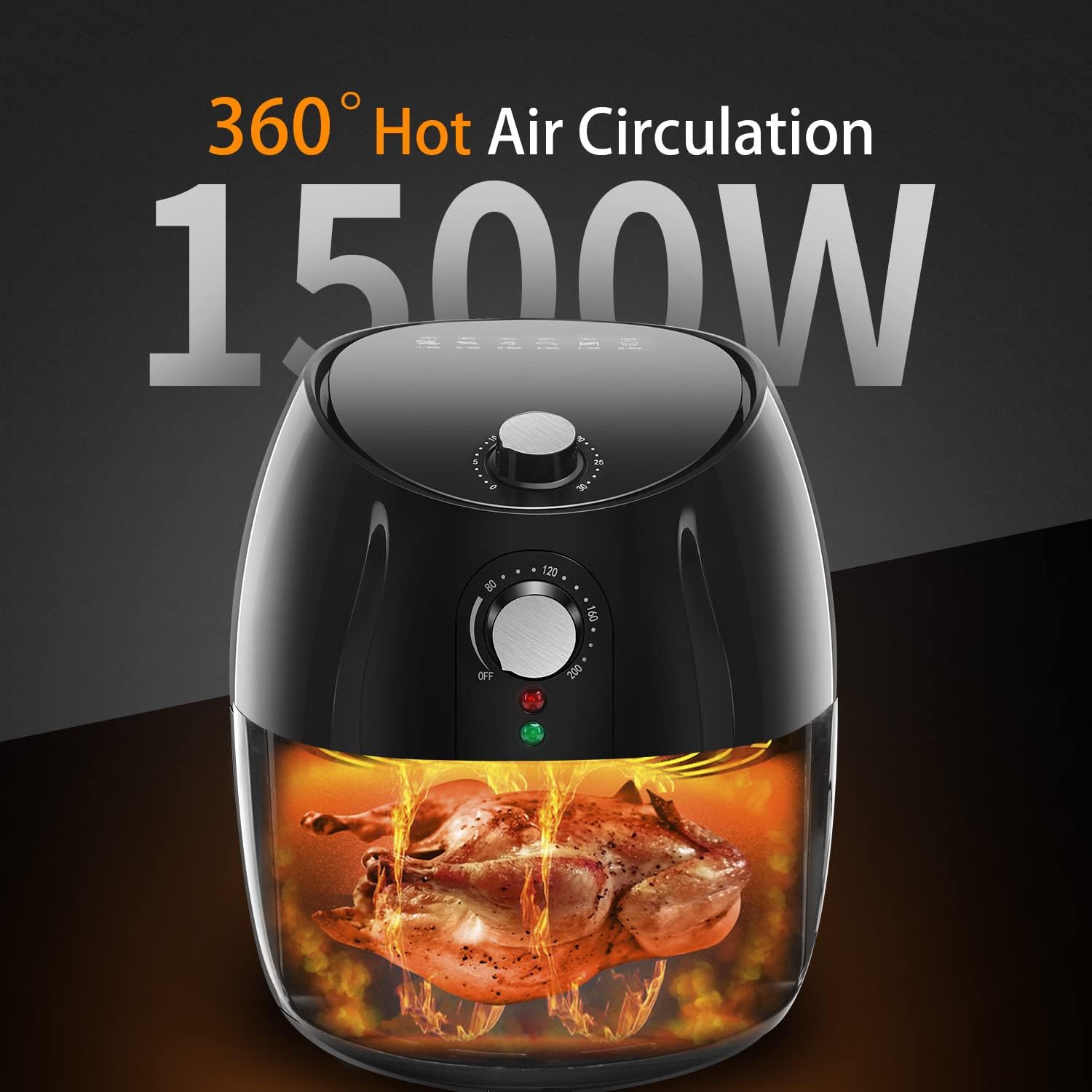 Aigostar Hayden - Freidora de aire 3,5L, 1500W, sin aceite 5 61K96yZo5DL. AC SL1500
