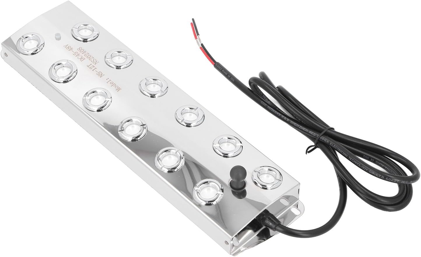 ZJchao Ultrasonic Water Pond Fountain Fogger 12 Heads Quiet IP67 Water Proof Mist Maker DC45-48V 1.5m Cable